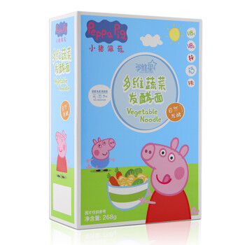 小猪佩奇Peppa Pig婴幼儿辅食多维蔬菜宝宝儿童营养面条268g